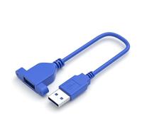 Cable USB 3.0 2.0 de extensión macho a hembra, cable extensor con montaje en panel de tornillo para ventilador USB de 0,3 m, 0,5 m, 1 m, 2 m, carga móvil, tableta, transferencia digital