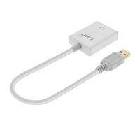 Cable USB 3.0 A HDMI Femenino Adaptador Video Completo HD Plata - LinQ