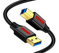Cable USB 3.0 A macho a B macho de 5 m, Yeung Qee Superspeed USB 3.0 tipo A a B macho compatible con impresoras, estación de acoplamiento, escáner, concentrador USB y más dispositivos (5 m)