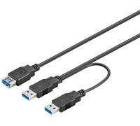 Goobay usb 3.0, 0.3 m - cable usb (0.3 m, 0,3 m, usb a, 2 x usb a, 3.0