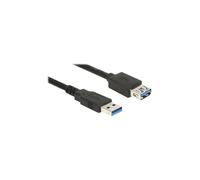 Cable USB 3.0 - DeLOCK - Extensión 3 m - Negro - Tipo A (M) a Tipo A (F) - Extensión USB