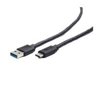 Cable USB Gembird CCP-USB3-AMCM-6 1,8m USB-C a USB-A Supervelocidad 3A Contactos Oro Negro
