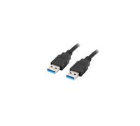 Cable USB 3.0 Lanberg AM-AM de 1 m, color negro.