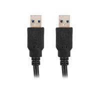 Cable USB 3.0 Lanberg Macho a Macho 0.5m Negro