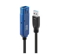 LINDY Cable USB 3.0 activo 43361 conector A a hembra, cadena Daisy, 20 m Negro