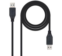 Cable USB 3.0 Nanocable USB-A M/M 1 M Negro