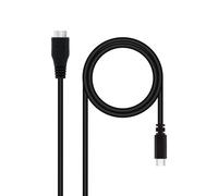 Cable USB 3.0 Nanocable USB-C/M-Micro USB-B/M 1 M Negro