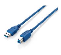 Cable USB 3.0 A Macho - USB B Macho Azul (18 mts) - EQUIP