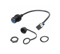 Cable USB 3.0 Tipo-B Macho A Hembra de 30 cm, Montaje en Panel, Cable AUX para Impresoras, Discos Duros Externos, Impresoras, Escáneres VOIP