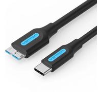 Cable USB 3.0 Vention CQABD/ microUSB Macho - USB Tipo-C Macho/ 5Gbps/ 50cm/ Negro