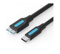 Vention CQABD Cable USB 3.0 MicroUSB a USB-C 5Gbps 50cm Negro