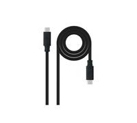 Cable USB 3.1 Gen.2 - NANOCABLE - 10.01.4102 - Tipo C Macho - 2m - 4K-60Hz - 10Gbps
