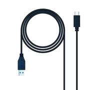 Cable USB 3.1 Gen2 de alta velocidad 10Gbps, 3A, USB-C a USB-M, longitud de 1.5m, material resistente. Diseñado para: transferencia rápida de datos y carga de dispositivos. #