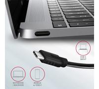 Cable USB 3.2 Gen 2 - AXAGON - HMC-4G2 - Type-C y Type-A - 10000 Mbit/s - 0,13 m