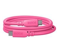 RØDE Cable SC27 USB-C a USB-C SuperSpeed para transferencia de datos rápida de hasta 5 Gbps y suministro de energía de 60W (2m, rosa)