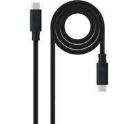 Cable USB 3.2 Gen2x2 Nanocable 20Gbps 5A/100W 4K/60HZ USB-C M/M 3 M Negro