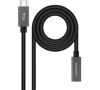 Cable USB 3.2 Gen2x2 Nanocable 4K/60Hz USB-C M/H 1,5 M
