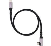 Cable USB 3.2 Tipo-C Acodado Nanocable 10.01.4703/ USB Tipo-C Macho - USB Tipo-C Macho/ Hasta 100W/