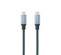 Nanocable 10.01.4103-COMB - Cable USB 3.2 Gen2x2 20Gbps 5A/100W, 4K/60Hz, USB-C Macho a USB-C Macho, Color Negro, 3 m