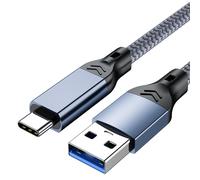 Cable USB 3.2 Tipo-C: Transferencia de Datos de Alta Velocidad a 10 Gbps y Carga Rápida de 60 W Blue + Grey 1,5 millones