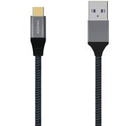 Cable USB 3.2 USB-C Macho - USB-A Macho Gris (1 metro) - AISENS