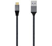 Cable USB 3.2 USB-C Macho - USB-A Macho Gris (2 metros) - AISENS