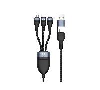 Conceptronic Cable USB-C/A 3.0 -> 3-in-1 60 W 1.50 m 480 Mbps