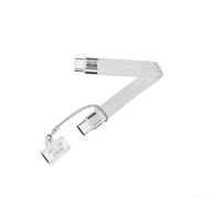 Cable USB 4.0 que proporciona datos de carga de rendimiento robusto y funciones de visualización con clasificaciones de 240 W 80 Gbps y 16 K a 60 Hz (blanco)