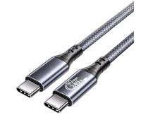Cable USB 4 de 80 Gbps V2 para cable Thunderbolt 4 de 1 pie, PD 3.1 de 240 W, cable de transferencia de datos USB C, doble monitor de video 8K/6K compatible con Thunderbolt 5, MacBook Pro/Air, SSD
