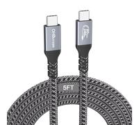 Cable USB 4 V2 de 80 Gbps para cable Thunderbolt 4 de 5 pies, PD 3.1 240 W, cable de transferencia de datos USB C, doble monitor de video 8K/6K para Thunderbolt 5, SSD, iPhone 16, MacBook Pro/Air