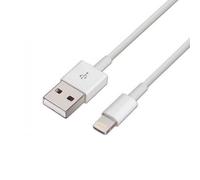Cable usb(a) 2.0 a lightning 2.0 aisens 1m blanco