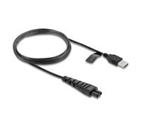 Cable USB A a 2 pines Delock 1,2 m negro para afeitadoras