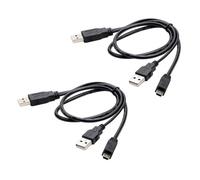 Cable USB A a 5 pines que mejora la fuente de alimentación para disco duro de 2.5 pulgadas, MP3, MP4, cámara digital, cable de revestimiento de PVC, divisor USB A a B para alimentación de disco duro