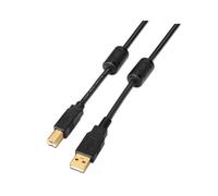 AISENS A101-0011 - Cable USB 2.0 Impresora de 5 m, Color Negro