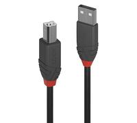 Cable USB A a USB B LINDY 36675 Negro 5 m