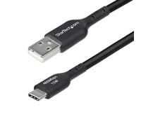 StarTech Cable cargador USB-A a USB-C 4 m 3A USB 2.0 TPE M/M Negro
