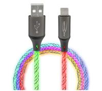 Cable USB-A A USB-C USB 2.0 Con Iluminación RGB LED, 1m - 1700-0158