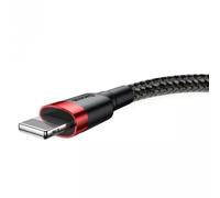 Cable USB a Lightning Baseus Cafule 2 m Negro y Rojo 1,5 A