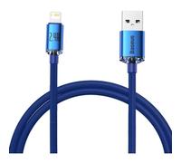 Cable USB a Lightning Baseus Crystal Shine 1,2 m Azul 2,4 A