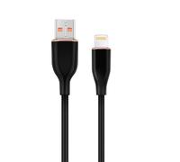 Cable USB a Lightning Gembird CC-USB2S-AM8PM-1.5M-BK 1,5m USB 2.0 480Gbps Negro silicona