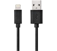 Cable USB-A Macho - Lightning 8-Pin Macho Negro (2 metros) - NEDIS