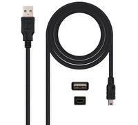 CABLE USB(A) 2.0 A MINI USB 5 PIN NANOCABLE 0.5M