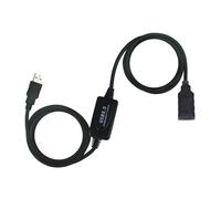 Cable USB A Macho - USB A Hembra (10 mts) Negro - Nanocable