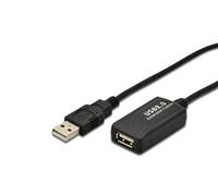 Digitus USB 2.0 5m cable USB USB A Negro