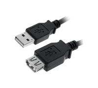Cable USB A Macho - USB A Hembra Negro (3 mts) - Nanocable