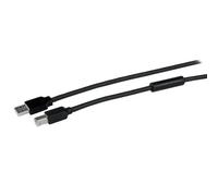 Cable USB A Macho - USB B Macho Aluminio/Negro (15 mts) - STARTECH