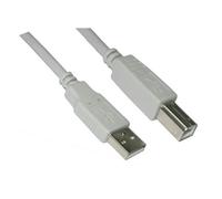 Cable USB A Macho - USB B Macho Beige (1 metro) - Nanocable