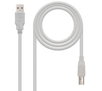 Nanocable - CABLE USB 2.0 IMPRESORA, TIPO A/M-B/M, BEIGE, 3.0 M