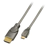 Cable USB a micro USB LINDY 41567 Antracita 2 m