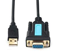 Cable USB a RS232 con Prolific PL2303 Chipset USB2.0 Macho a RS232 Female DB9 Serial Cable 2m 6ft for Windows XP, Windows Vista, 7,8,10,Mac OS 10.6 Above Linux
